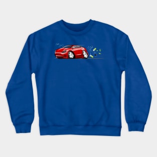 Cartoon electric car Crewneck Sweatshirt